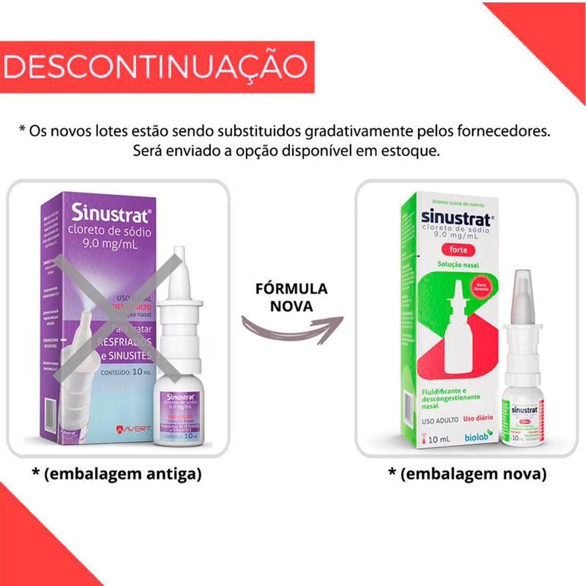 Sinustrat 9mg/ml Solução Nasal 10ml Biolab