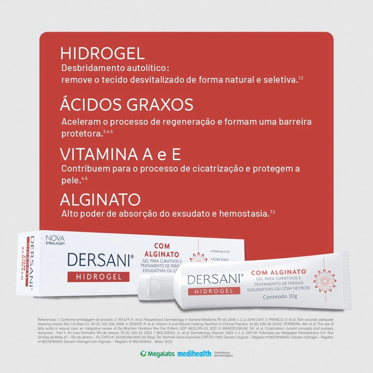 Dersani Hidrogel Com Alginato 30g