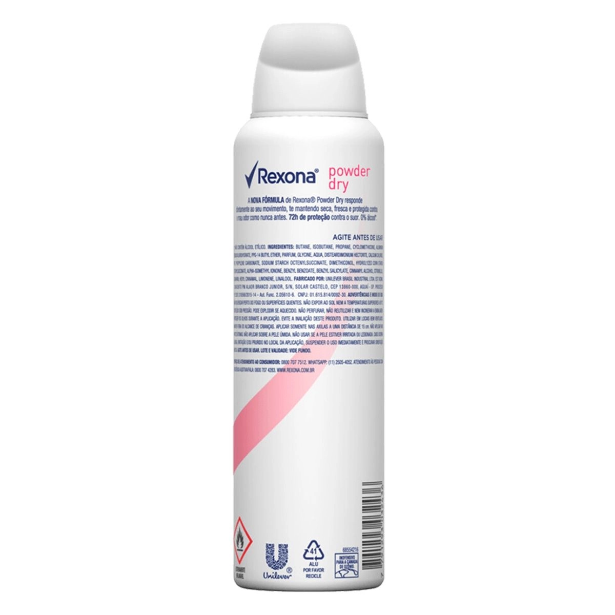 Desodorante Antitranspirante Aerosol Feminino Rexona Powder Dry 150ml
