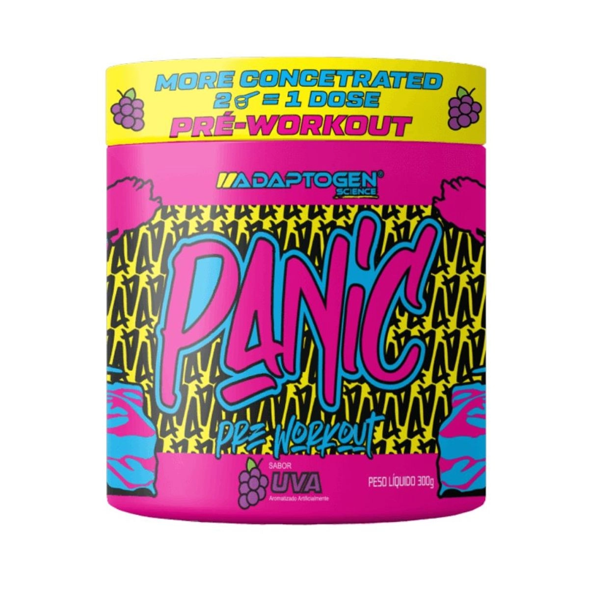 Panic Pré Workout Uva Com 300g Adaptogen