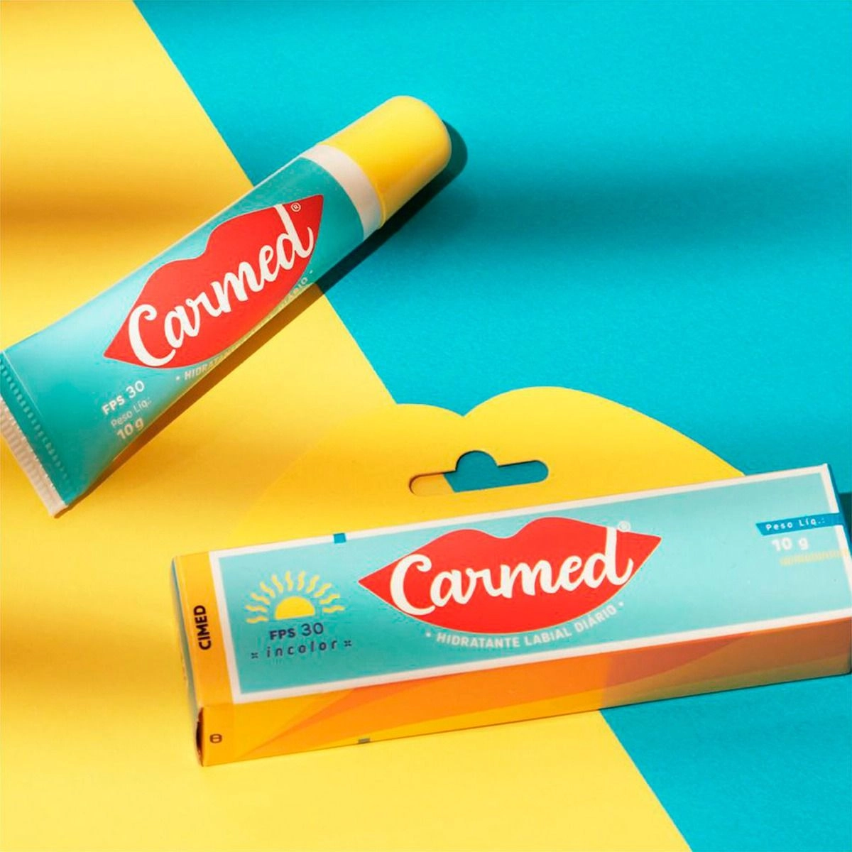 Carmed Hidratante Labial Incolor FPS 30 10g