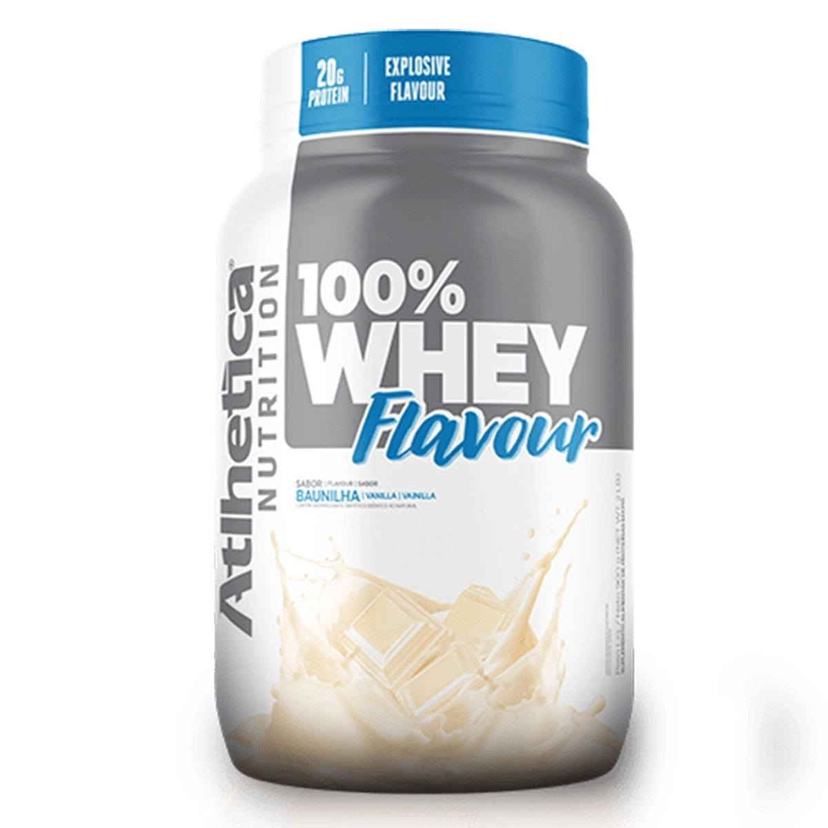 100% Whey Flavour Baunilha 900G Atlhetica