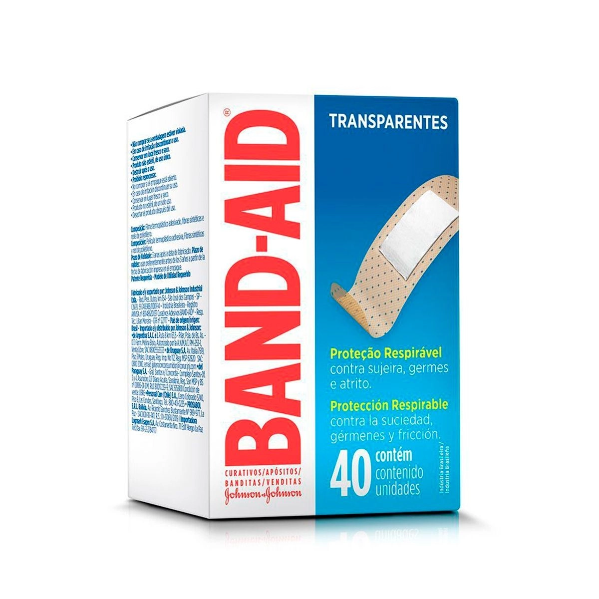 Curativos Transparentes Com 40 unidades Band-aid