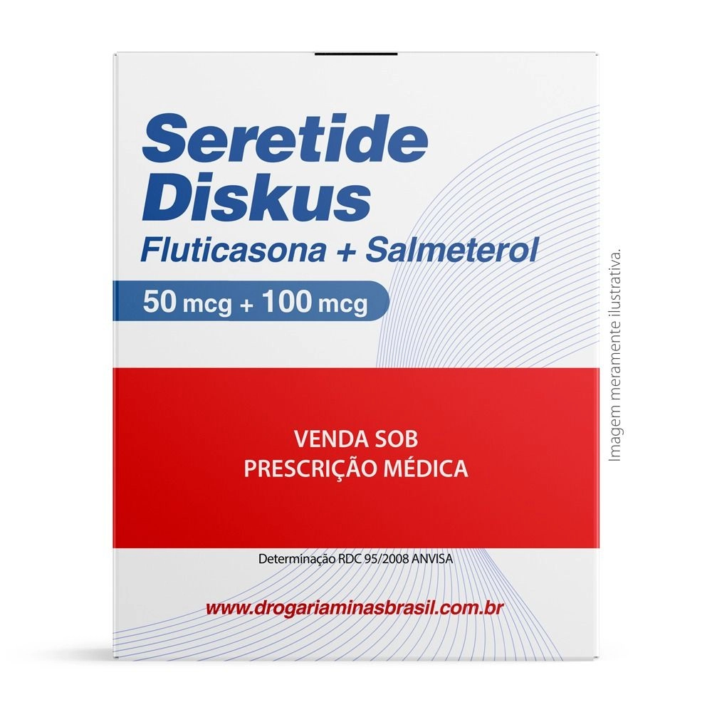 Seretide Diskus 50mcg e 100mcg com 60 doses Gsk