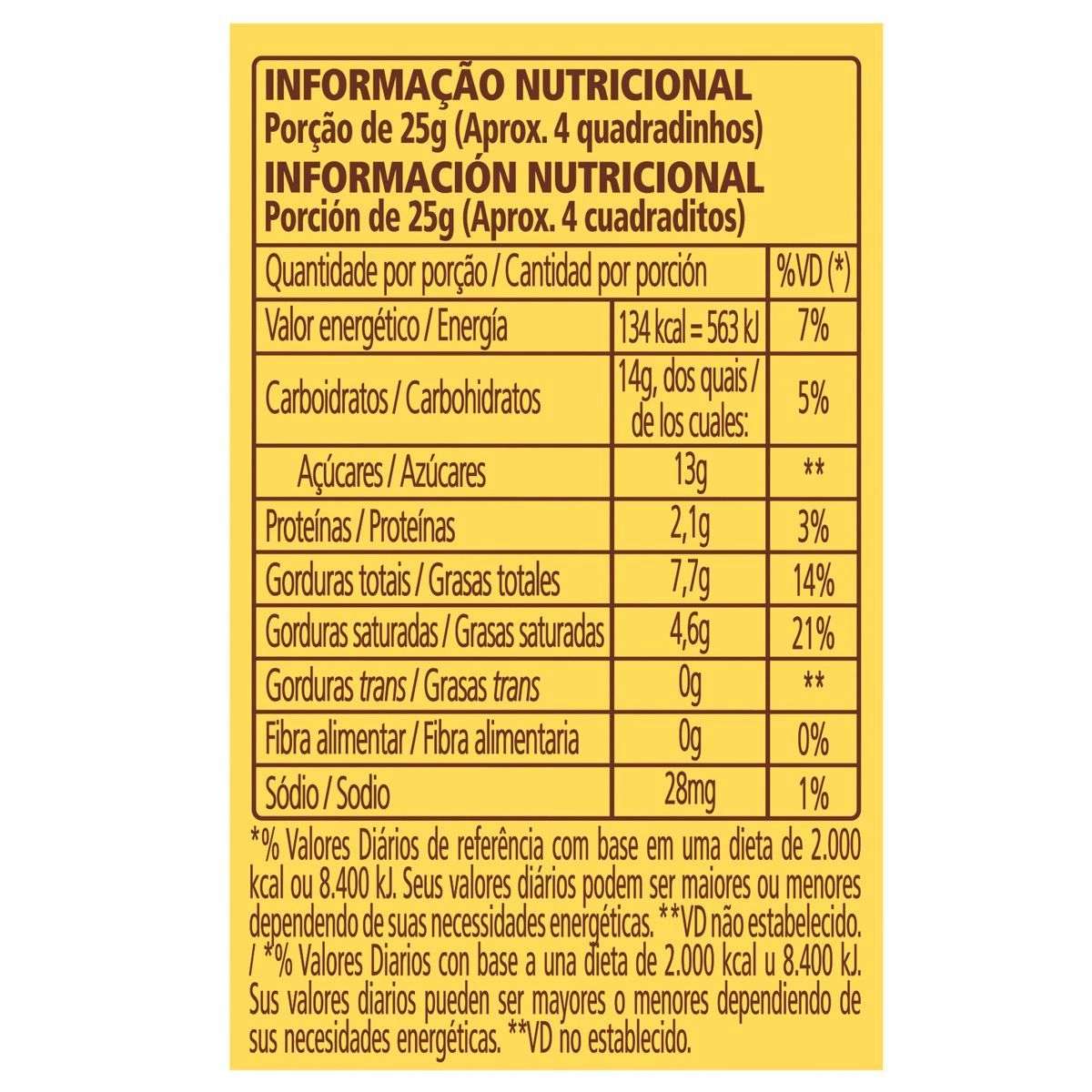 Chocolate Talento Branco Com Cereais E Passas 85g