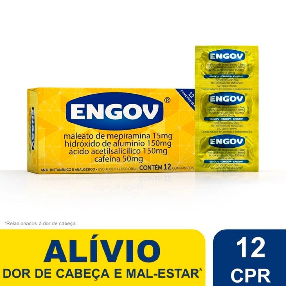 Engov Com 12 Comprimidos