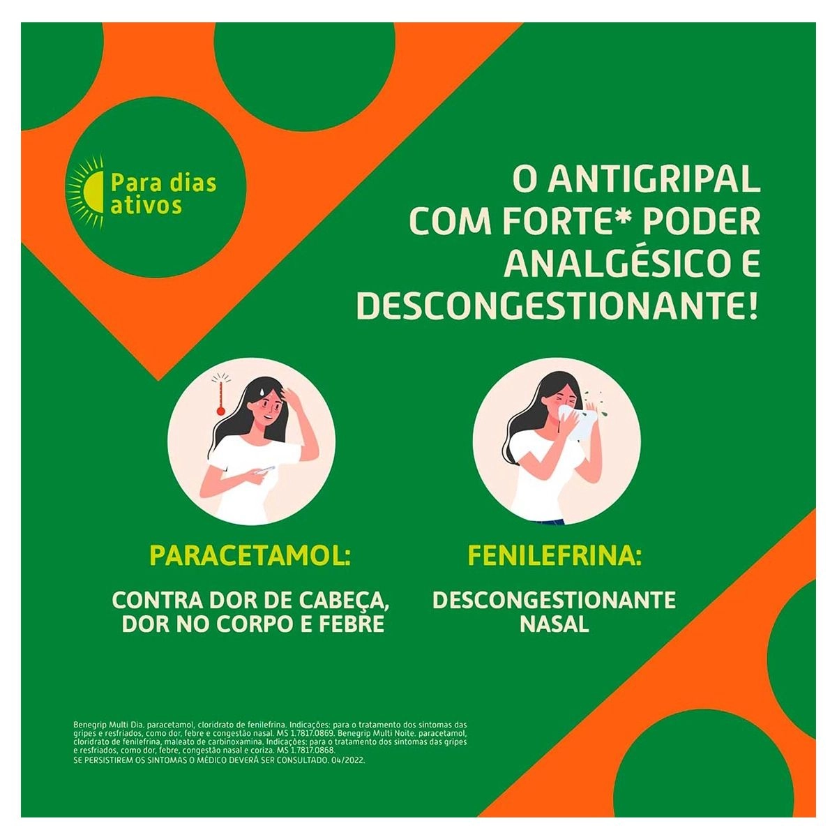 Benegrip Multi Dia Com 12 comprimidos Hypera