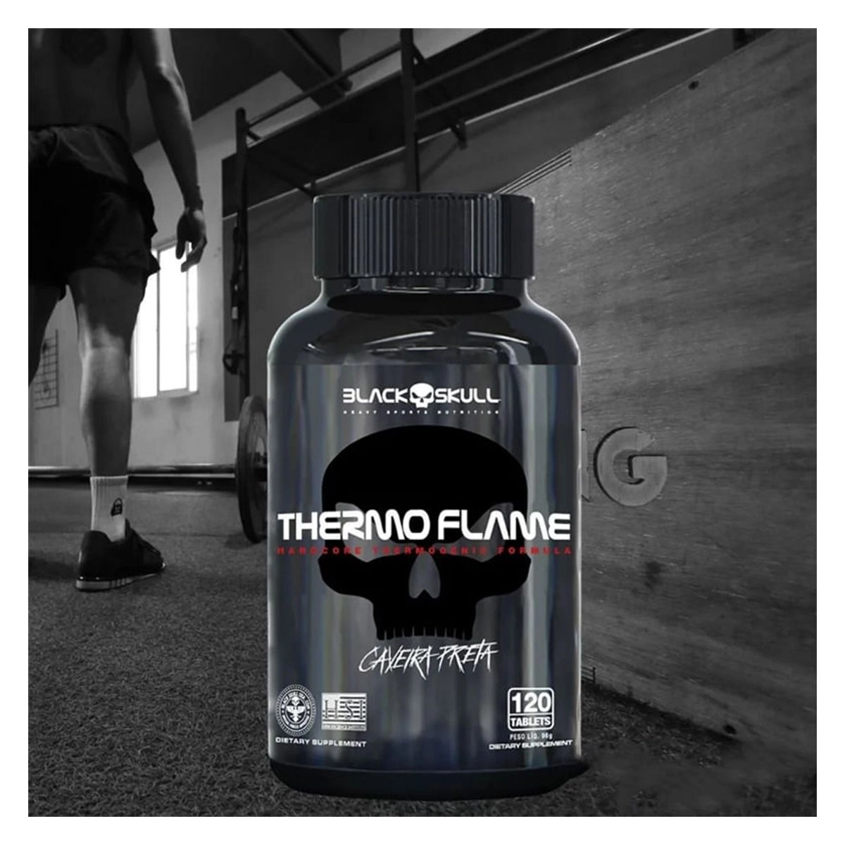 Termogênico Thermo Flame 120 Tabletes Black Skull