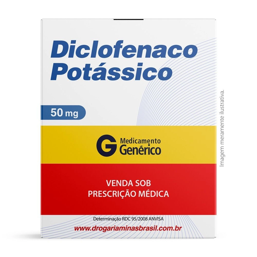 Diclofenaco Potássico 50 Mg C/ 20 Comprimidos Revestidos