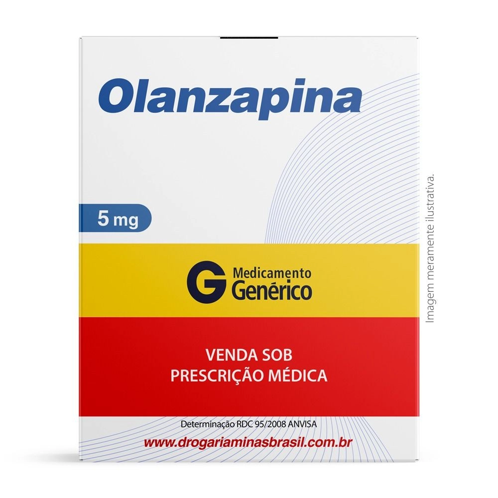 Olanzapina 5mg Com 30 Comprimidos Genérico Nova Química