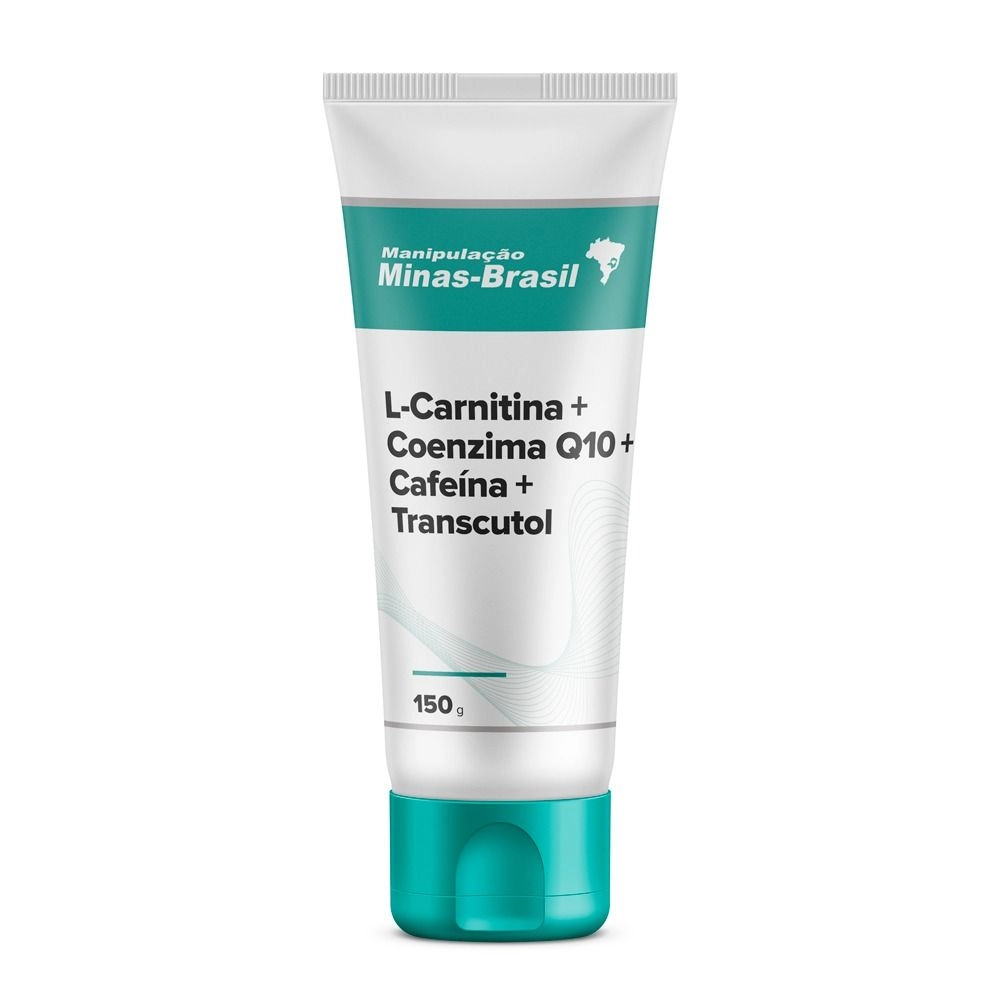l carnitina crema L-Carnitina 6% + Coenzima Q10 3% + Cafeína 2% + Transcutol 2% 150g