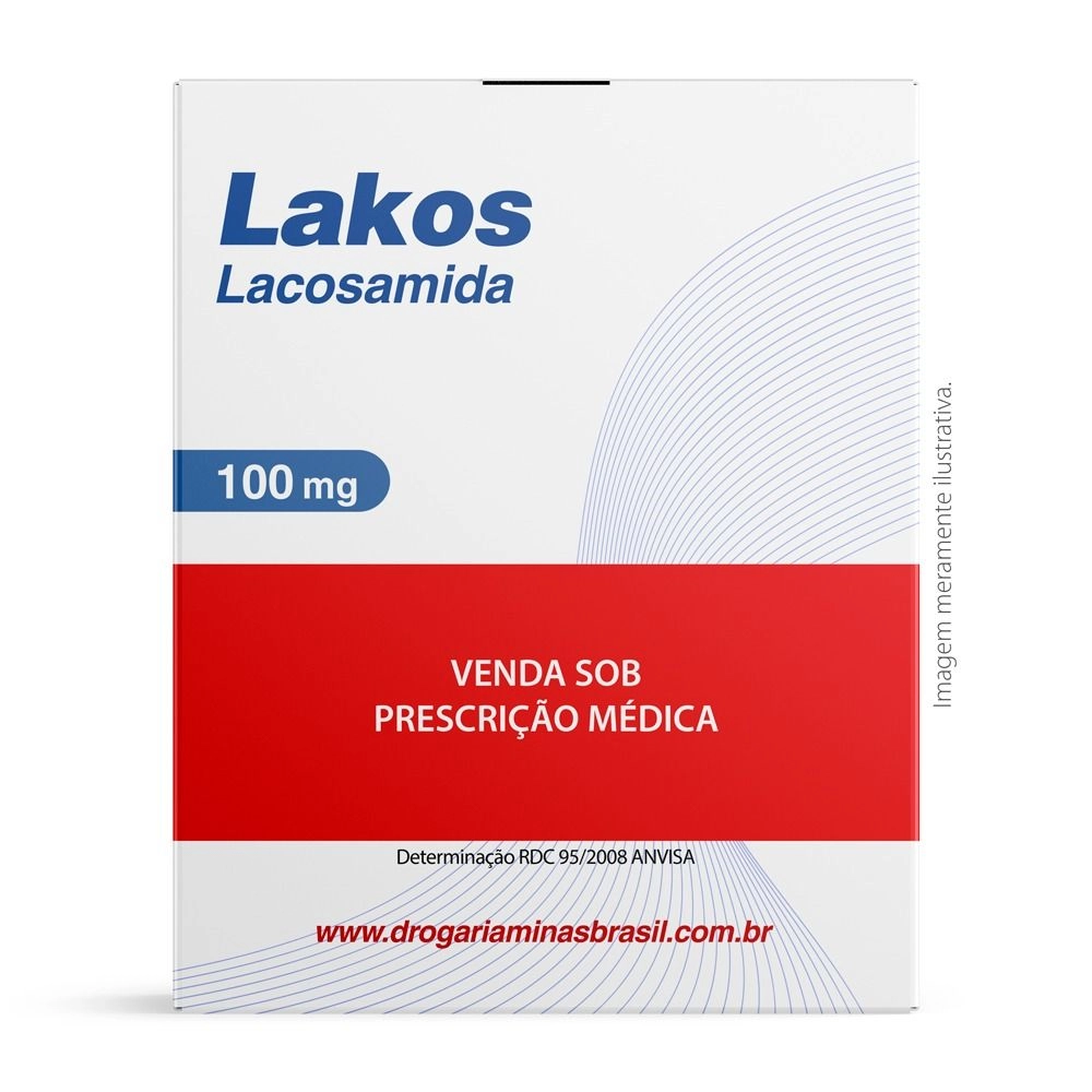 Lakos Lacosamida 100mg Com 60 Comprimidos Libbs