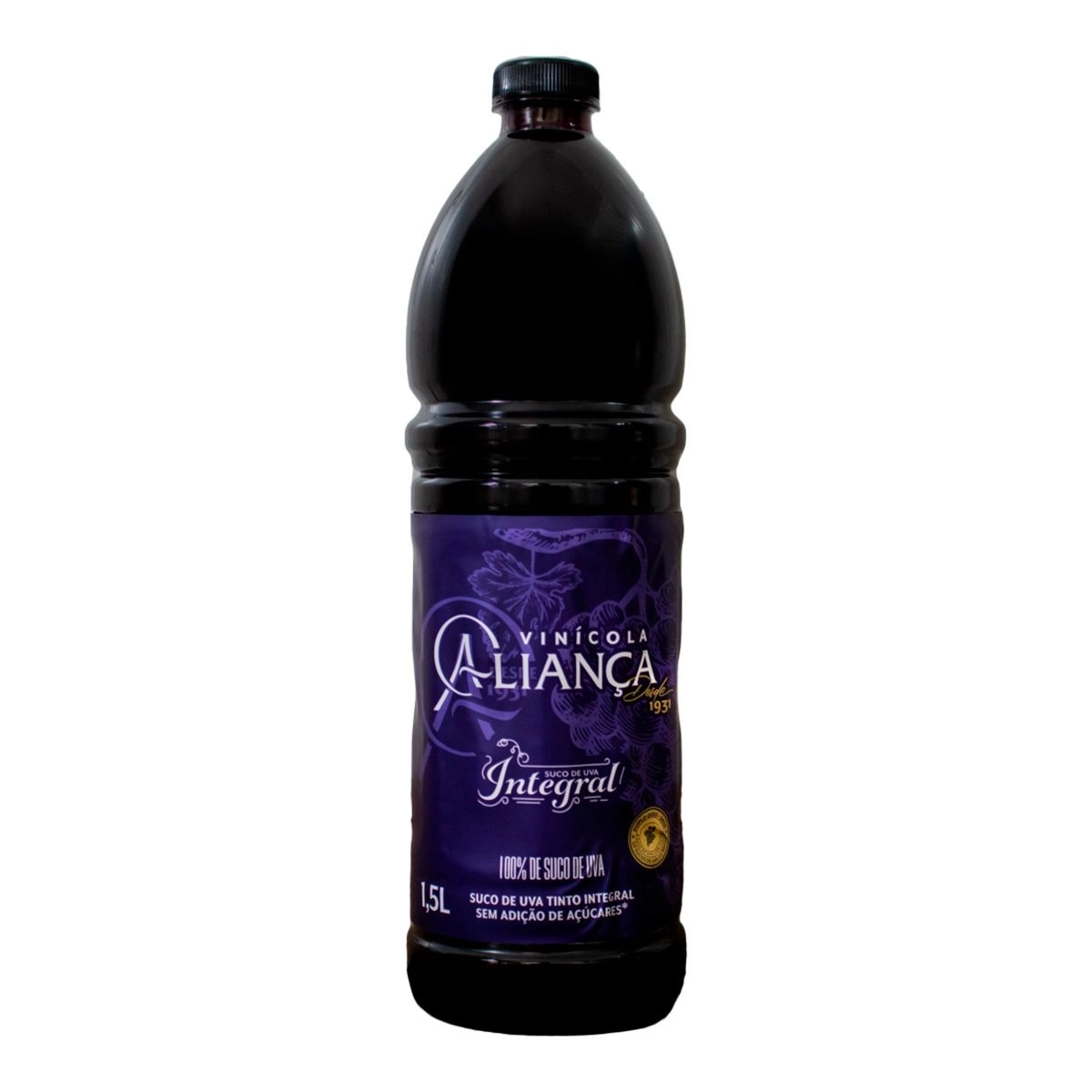 Suco De Uva Integral Tinto Pet 1,5L Aliança