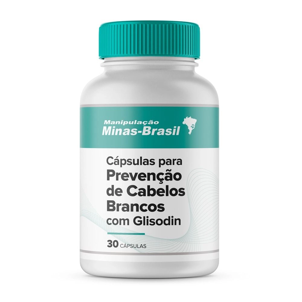 Cápsulas Para Prevenção de Cabelos Brancos Com Glisodin 30 Cápsulas ...