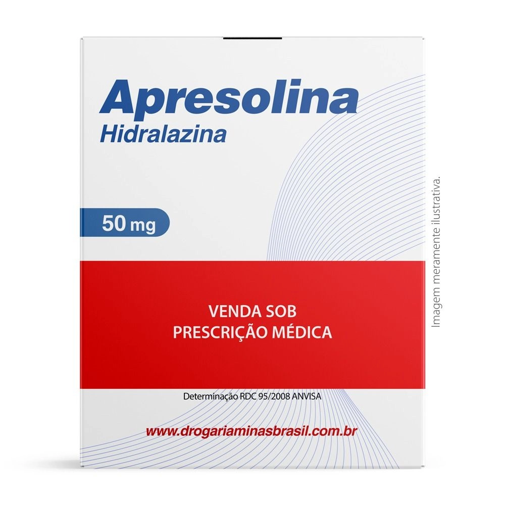 Apresolina Hidralazina 50mg Com 60 Drágeas Novartis