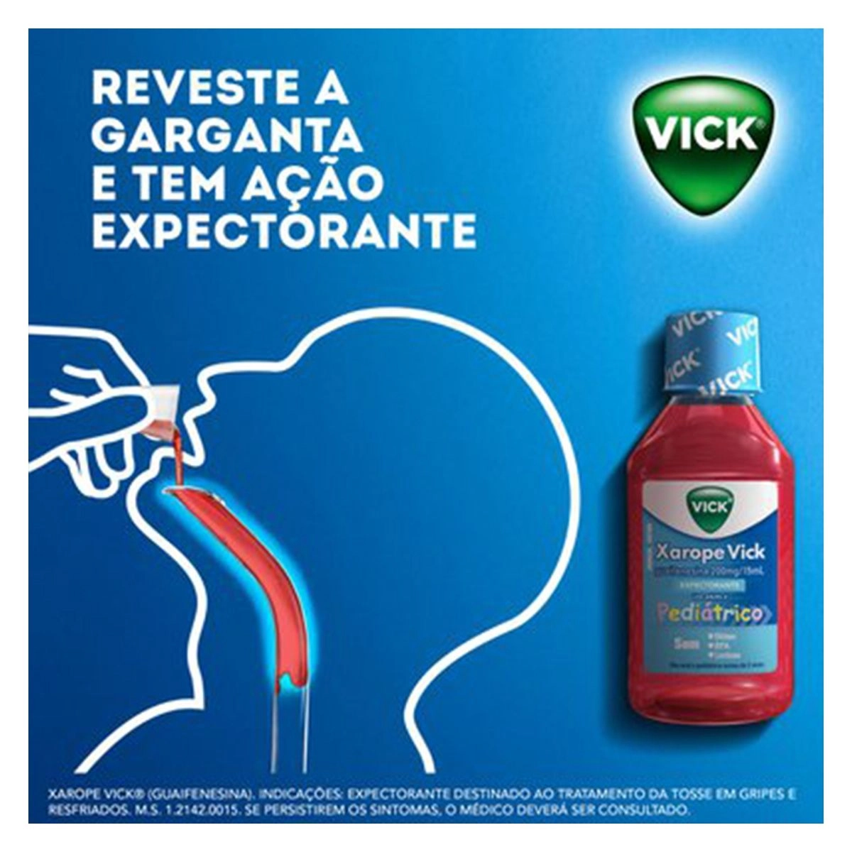 Vick Guaifenesina 200mg/15ml Xarope 120ml