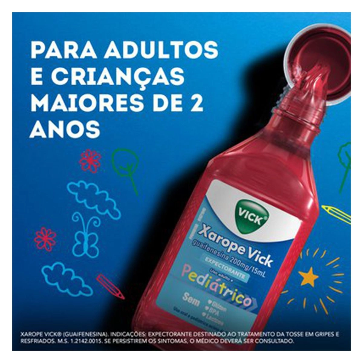 Vick Guaifenesina 200mg/15ml Xarope 120ml