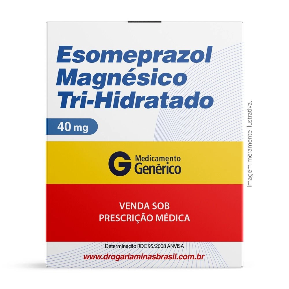Esomeprazol Magnésico Tri-Hidratado 40mg Com 28 Comprimidos Genérico Nova Química