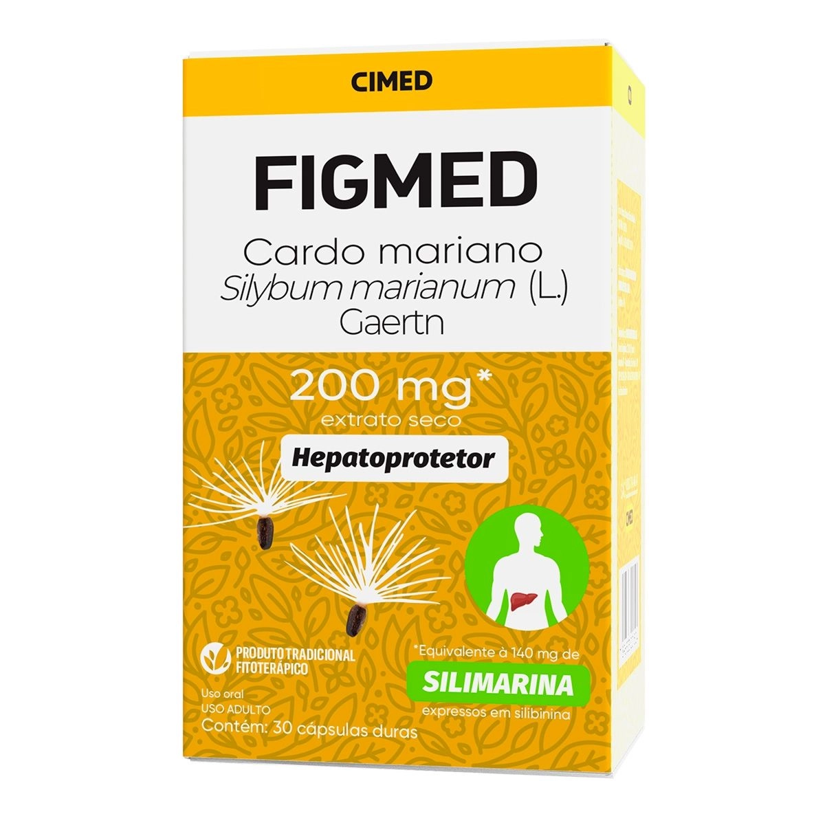 Figmed Cardo Mariano 200mg 30 Cápsulas: Preço e para que serve