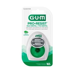 Fio Dental Gum Pro-Resist Menta Encerado 165 Metros Sunstar