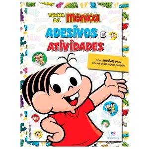 Livro Turma da Mônica Adesivos e atividades Ciranda Cultural