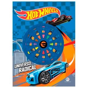 Livro Universo Radical Hot Wheels Com 12 Giz De Cera Ciranda Cultural