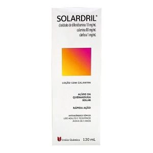 Solardril Loção Alívio Queimadura Solar Com 120ml União Química