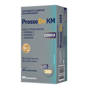 Vitamina D Prosso D+ KM 2000UI Com 30 Comprimidos Momenta