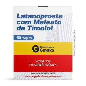 Latanoprosta 50mcg/ml Com Maleato De Timolol 5mg/ml Solução Oftálmica Estéril 2,5ml Geolab