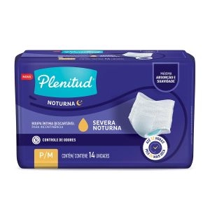 Roupa Íntima Geriátrica Unissex Noturna P/M Com 14 Unidades Plenitud