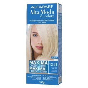 Tintura Alta Moda 12.21 Louro Platina Irisé Cinza Alfaparf