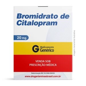 Bromidrato De Citalopram 20mg Com 30 Comprimidos Genérico Medley