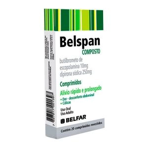 Belspan 250mg/10mg Com 20 Comprimidos Revestidos Belfar