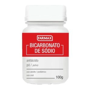 Bicarbonato de Sódio 100% Pó 100g Farmax