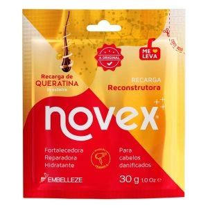 Tratamento de Choque Novex Recarga de Queratina Brasileira Sachê 30g