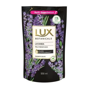 Sabonete Líquido Para O Banho Lux Botanicals Lavanda Refil Com 200ml