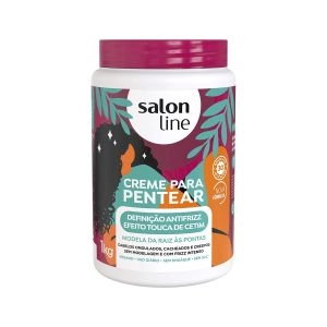 Creme Para Pentear Definição Antifrizz Com 1kg Salon Line