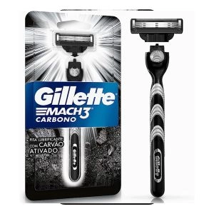 Aparelho De Barbear MACH3 Carbono Com 1 Refil Gillette