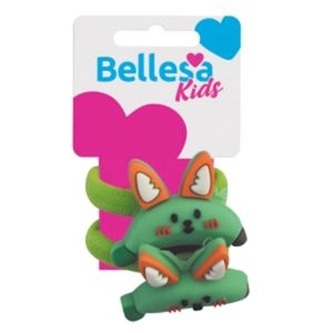 Elástico Para Cabelo Kids Meia Maria Chica Com 2 Unidades Bellesa