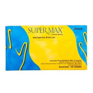 Luva de Procedimento em Latex com Pó G 100 unidades Supermax