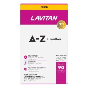 Multivitamínico Lavitan Az Mulher Com 90 Comprimidos