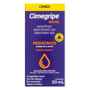 Antigripal Cimegripe Gotas Sabor Laranja 20ml