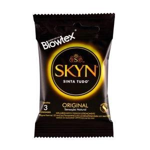 Preservativo Skyn Sinta Sensação Natural Com 3 Unidades Blowtex