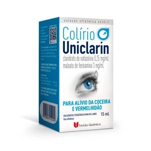 Colírio Uniclarin Solução Oftálmica Gotas Com 15ml União Química