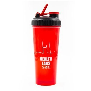 Coqueteleira Vermelha 600Ml Health Labs