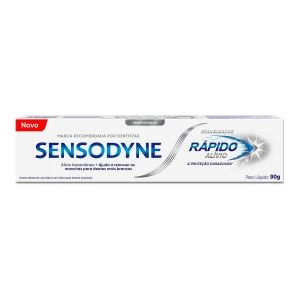 Creme Dental Rápido Alívio Branqueador Dentes Sensíveis Com 90g Sensodyne