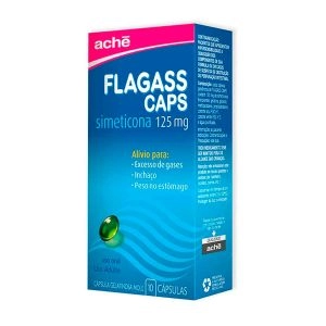 Flagass Caps Simeticona 125mg Com 10 Cápsulas Aché