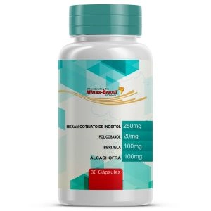 Hexanicotinato de Inositol Com Policosanol 20Mg e Associações – 30 Cápsulas