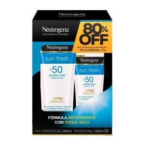 Kit Neutrogena Sun Fresh FPS 50 200ml e 120ml Promopack