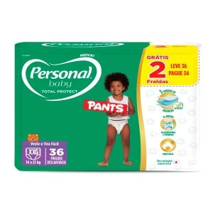Fralda Personal Baby Total Protect Tamanho XXG Com 36 Unidades